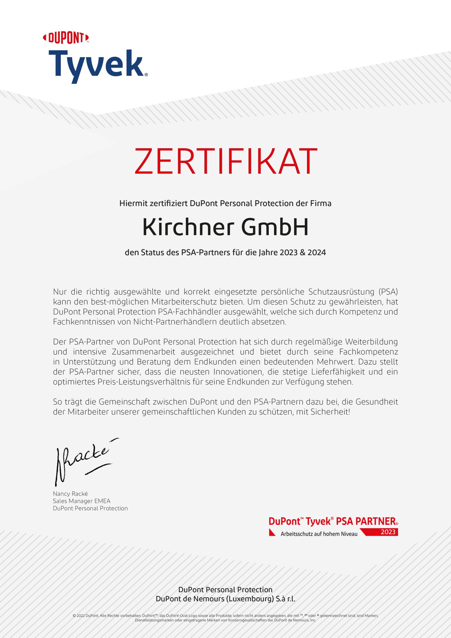 DPP Certificate PSA 2023 Kirchner b9e244f0 scaled