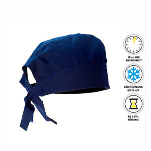 Kühlbandana KiCOOL blau Kopfkühlung Einheitsgröße