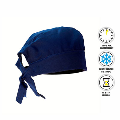 Kühlbandana KiCOOL blau Kopfkühlung Einheitsgröße