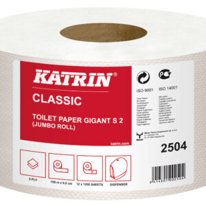 Toilettenpapier Katrin Gigant, Mini-Großrolle 2-lagig, weiß