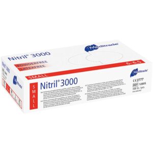 Nitril-Einweghandschuh weiß Gr. S
