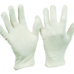 Baumwoll Trikot Handschuh rohweiß Gr. 10