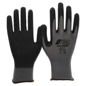 Nylonhandschuh grau