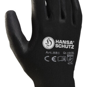 Nylonhandschuh schwarz
