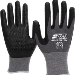 Nahtloser Strickhandschuh grau