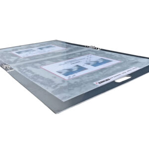 Transport-Klappe Alu inkl. Staubklebematte transparent, 30 Lagen