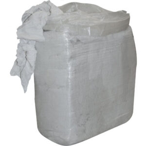 Trikotputzlappen, weiß, 10 kg, Baumwolle