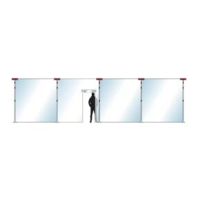 Staubschutzwand ZipWall® Set 5 – Flexibler Staubschutz bis 10 m Breite, 3,60 m Höhe