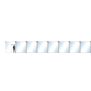 Staubschutzwand ZipWall® Set 10 – Breite bis 23 m, Höhe bis 3,60 m